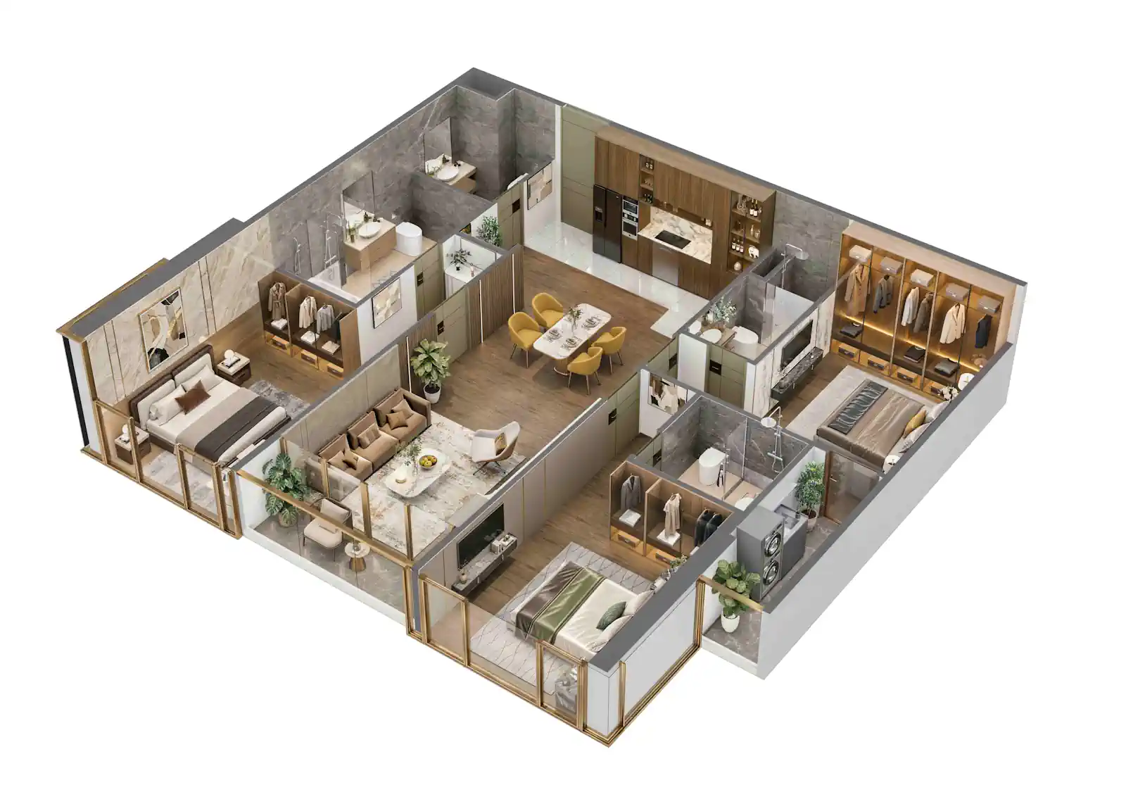 Căn 10, 12 (3pn) dự án Tara Maison Mỹ Đình